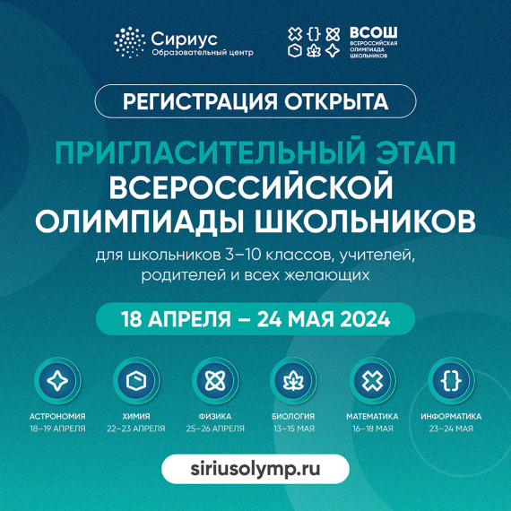Пригласительный этап всероссийской олимпиады школьников.